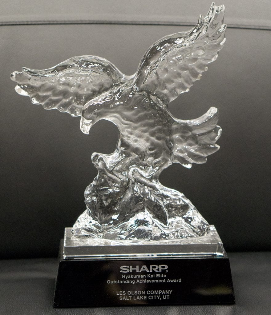 Honored by Sharp with 2015 Hyakuman Kai Elite Award