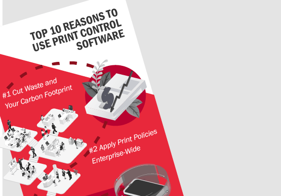 10 reasons to use print control software infographic