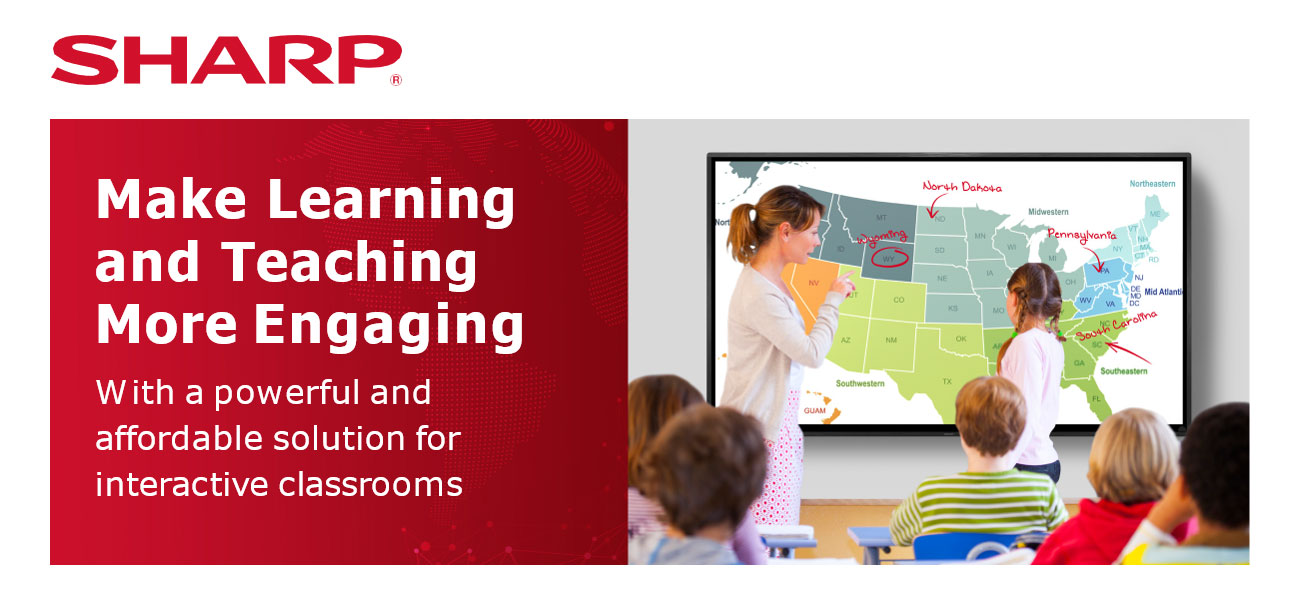 Student Engagement in Learning with Sharp Interactive Displays